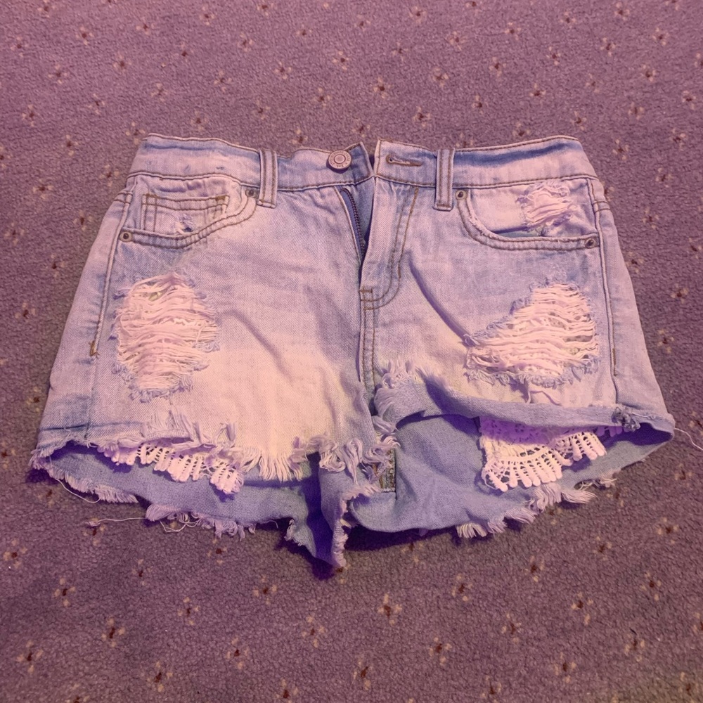 kids denim shorts